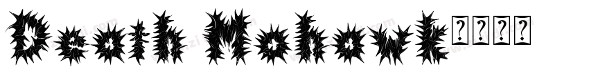 Death Mohawk字体转换